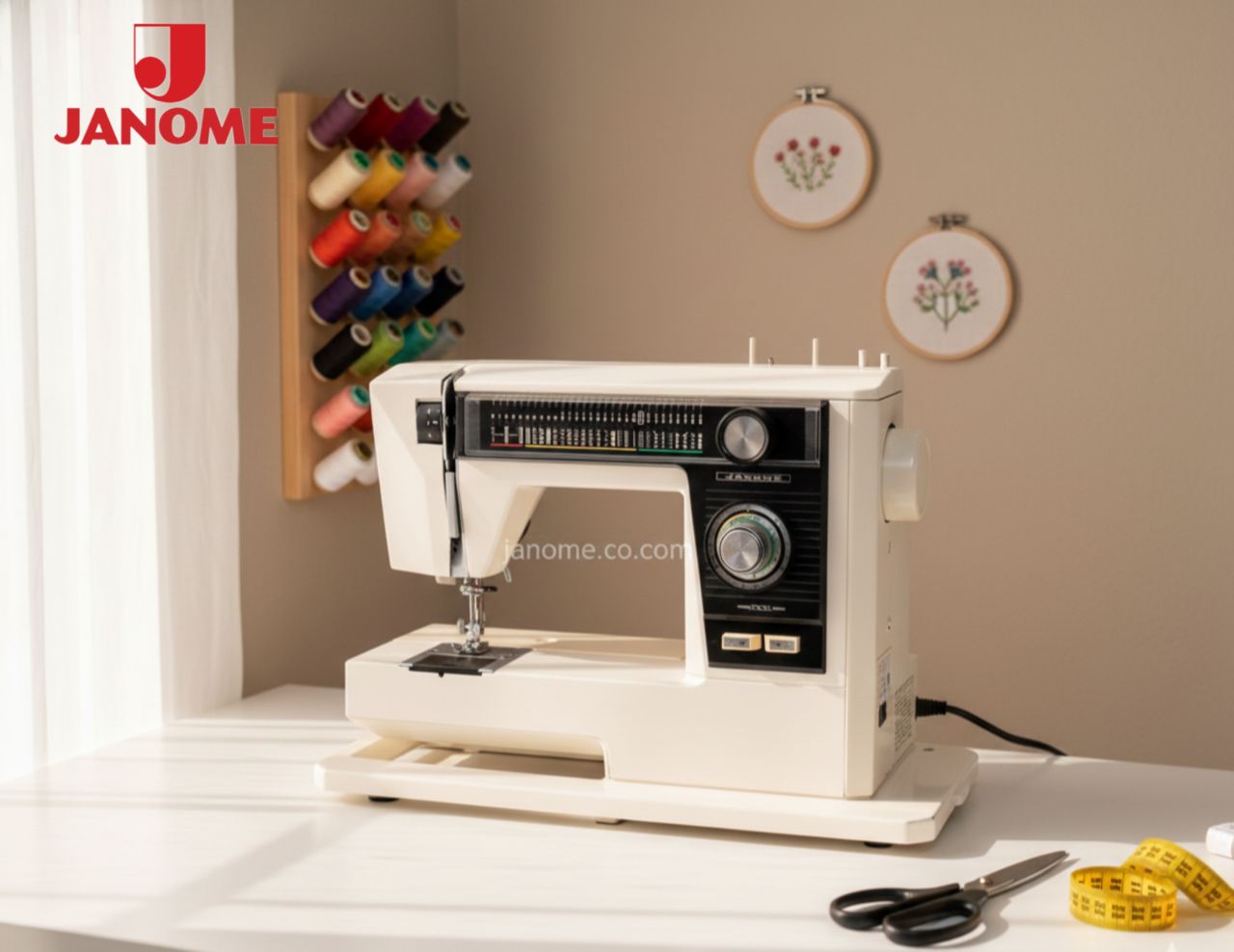 چرخ خیاطی و گلدوزی ژانومه استوک ژاپن مدل 817